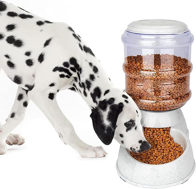 Kenond Automatic Dog Feeders for Large Dogs,3 Gallon Gravity Dog Feeder Large Breed,Automatic Cat Feeder Food Dispenser,Large Dog Food Dispenser Pet Feeder Station,Gravity Feeder for Dogs Cats